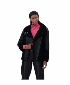 Image of sale on Shearling Lamb Zip Moto Jacket