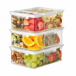 Image of sale on The Home Edit Bento Box Clear Food Storage Container, Set of 3