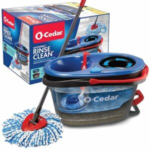 Image of sale on O-cedar Rinseclean Spin Mop & Bucket System