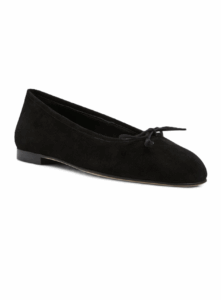 Image of sale on Veralli Suede Bow Ballerina Flats