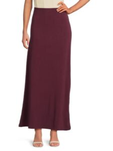 Image of sale on Solid Cotton-blend Maxi Skirt