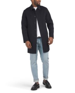 Image of sale on Wool and Cashmere Blend Double Faced Car Coat