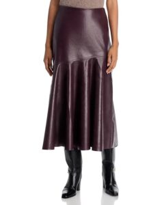 Image of sale on Kayleigh Faux Leather Midi Skirt