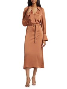 Image of sale on Cecilia Belted Midi-dress