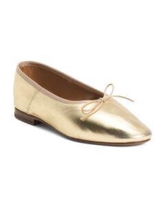 Image of sale on Made in Portugal Leather Dream Ballerina Flats