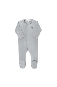 Image of sale on Velour Embroidered Bird & Butterfly Collection – Footie