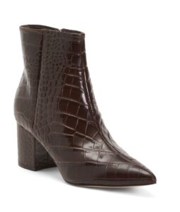 Image of sale on Leather Jarli Pointy Toe Booties