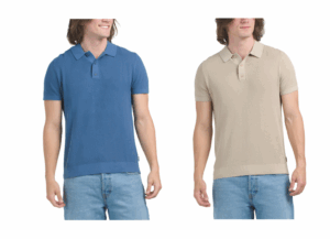 Image of sale on Textured Knit Sweater Polo