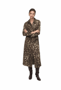 Image of sale on Printed shirt dress with belt