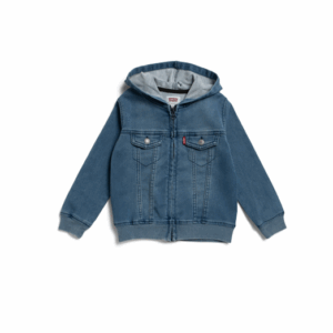 Image of sale on Toddler Boys Knit Denim Hooded Jacket
