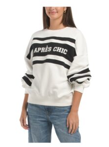 Image of sale on Color Block Cotton Brushed Interior Casbah Pull over Sweatshirt