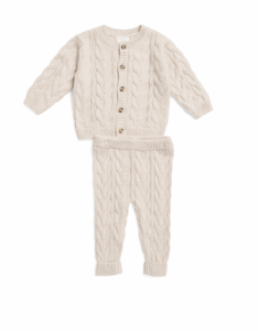 Image of sale on Creme Sweater Knit Cardigan and Leggings 3m-24m
