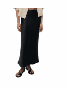 Image of sale on Satin long skirt