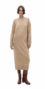 Image of sale on Knitted dress with ribbed finishes