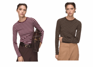 Image of sale on Long-sleeved striped t-shirt