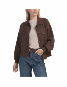 Image of sale on Puff Sleeve Doubleknit Jacket