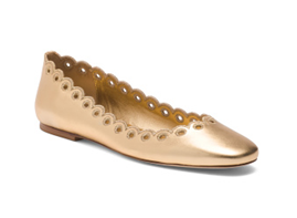 Image of sale on Leather Meghan Broderie Flats