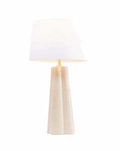 Image of sale on 17×32 Faux Shagreen Quatrefoil Table Lamp
