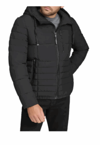 Image of sale on Mixed Quilting Hooded Jacket