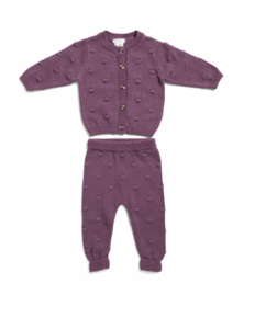 Image of sale on Infant Girls 2pc Bobble Knit Cardigan and Pants Set