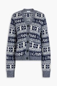 Image of sale on Jacquard-knit Cardigan