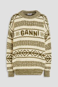 Image of sale on Jacquard-knit Wool Sweater