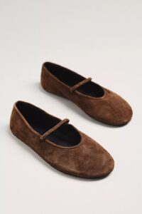 Image of sale on Jeffrey Campbell Dancerina Suede Ballet Flats