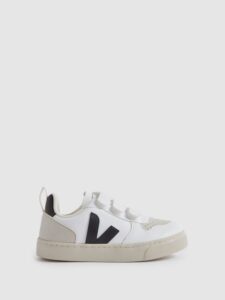 Image of sale on Veja Suede Velcro Trainers in White/black
