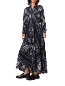 Image of sale on Patterned Flowing Maxi Dress