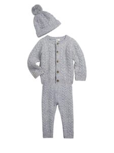 Image of sale on Baby Boy’s Cable Knit Sweater Set