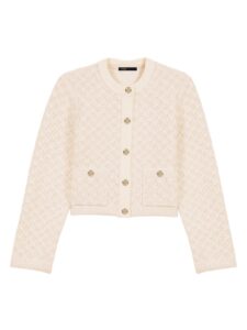 Image of sale on Short Tweed-effect Cardigan