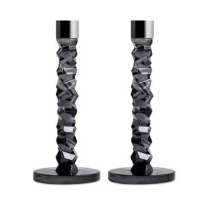 Image of sale on Carat Medium Graphite Candlesticks, Set of 2