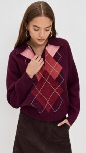 Image of sale on Argyle Knit Sweater