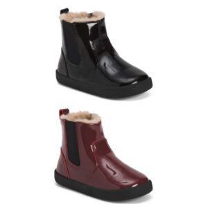 Image of sale on Patent Leather Rider Faux Fur Boots (toddler)