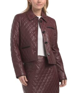 Image of sale on Genuine Leather Quilted Jacket