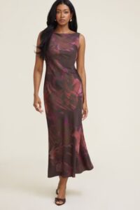 Image of sale on Liora Satin Maxi Slip Dress