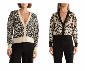 Image of sale on V-neck Crop Cardigan