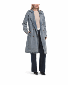 Image of sale on Denim Trench Coat with Belt