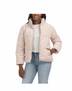 Image of sale on Corduroy Chenille Cozy Puffer Jacket