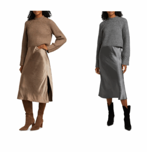 Image of sale on Kaz 2-Piece Wool-Blend Dress & Sweater Set