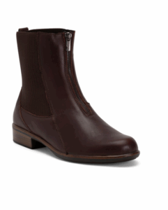 Image of sale on Leather Bora Front Zip Comfort Booties