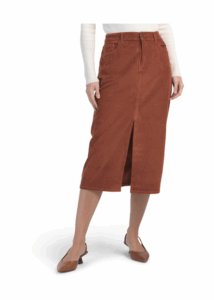 Image of sale on Goldie Stretch Corduroy Midi Skirt