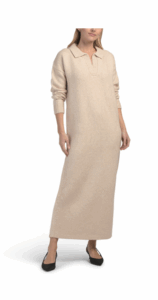 Image of sale on Raya Polo Long Sweater Dress