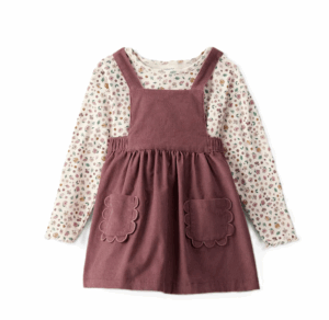 Image of sale on Toddler Girl Carter's 2-Piece Floral Corduroy Jumper Set size 2-4