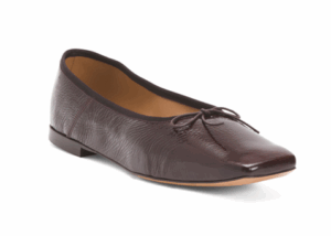 Image of sale on Patent Leather Square Toe Ballerina Flats
