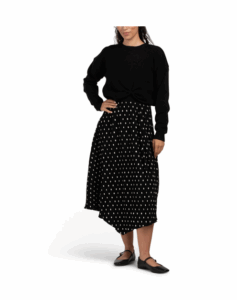 Image of sale on Margot Mixed Media Midi Dress With Sweater