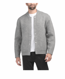 Image of sale on Wool Blend Bomber Sweater Jacket