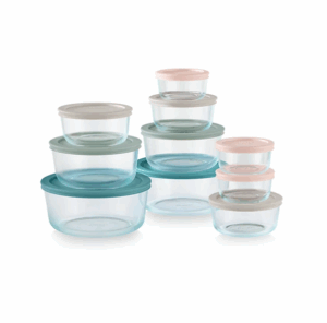 Image of sale on Simply Store 20-piece Round Glass Storage Set