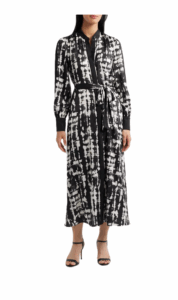 Image of sale on Print Long Sleeve Shirtdress