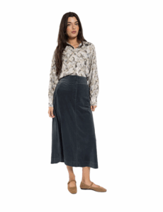 Image of sale on Latitude Corduroy Button Fly Skirt
